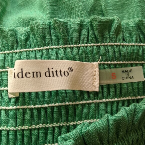 Idem Ditto Mini Skort Pull On Elastic Waist Tiered Ruffle Smocked Preppy Small - Picture 8 of 9